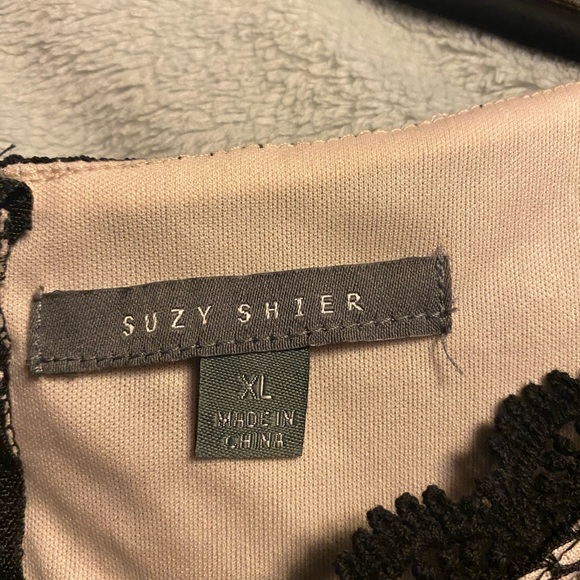 Plus size Suzy Shier Lace Top Dress - Picture 3 of 3